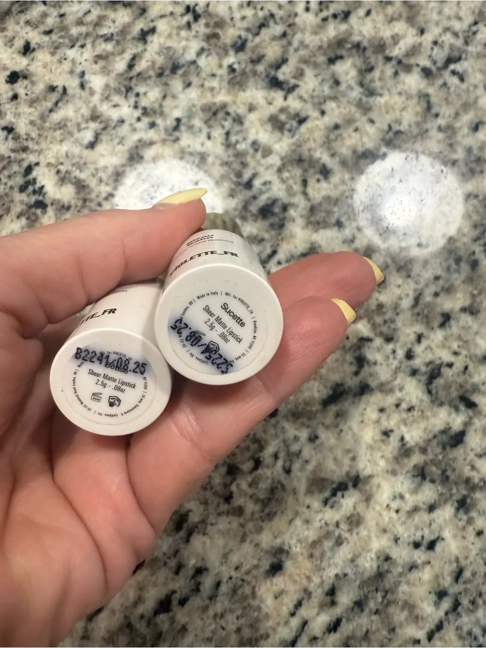 Brand new, never used, Bisou Bisou Satin Lipstick Duo — Rose Pink & Berry Pink